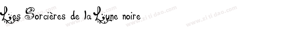 Les Sorcières de la Lune noire字体转换